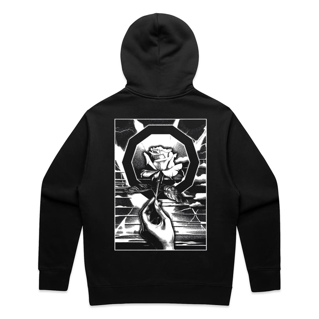 Hybrid Minds Rose Hooded Top [Black]